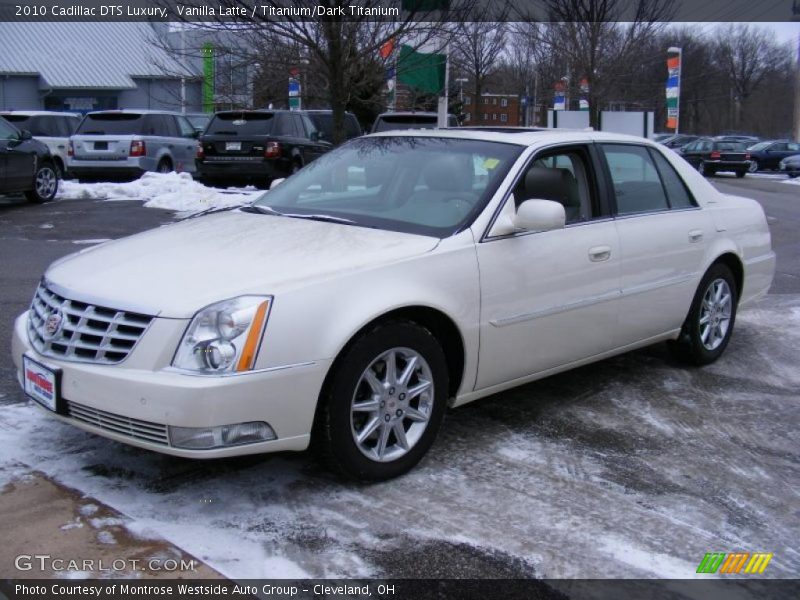 Vanilla Latte / Titanium/Dark Titanium 2010 Cadillac DTS Luxury
