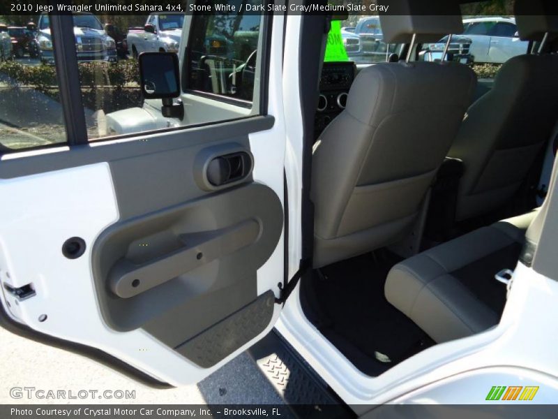 Stone White / Dark Slate Gray/Medium Slate Gray 2010 Jeep Wrangler Unlimited Sahara 4x4
