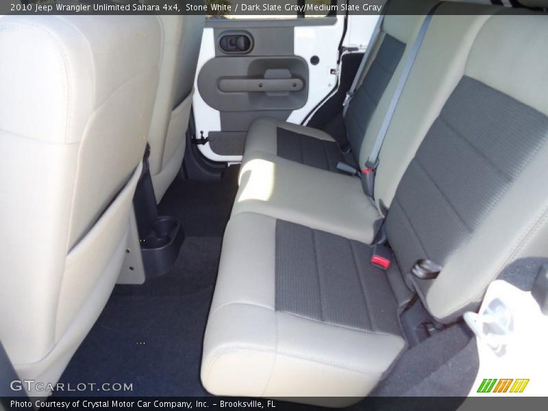 Stone White / Dark Slate Gray/Medium Slate Gray 2010 Jeep Wrangler Unlimited Sahara 4x4