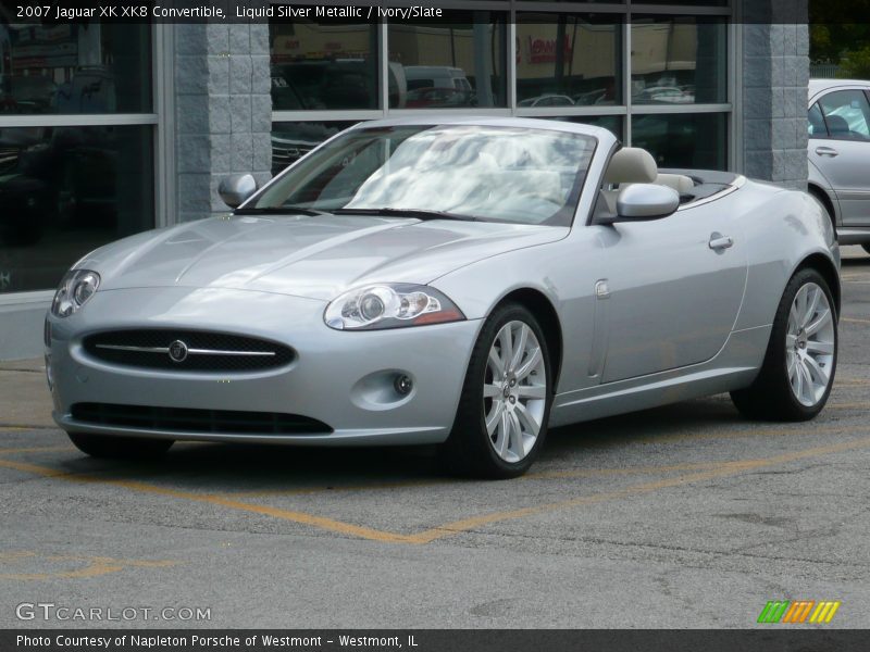 Liquid Silver Metallic / Ivory/Slate 2007 Jaguar XK XK8 Convertible