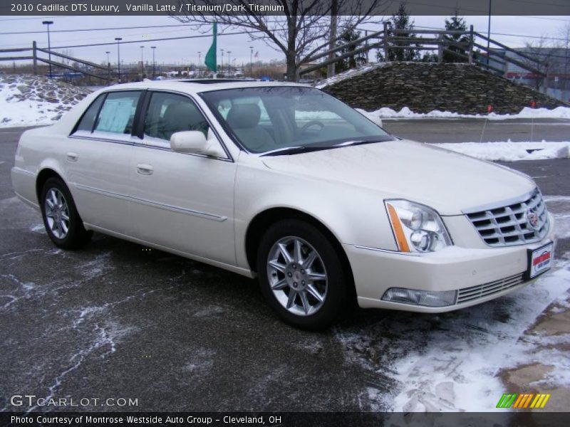 Vanilla Latte / Titanium/Dark Titanium 2010 Cadillac DTS Luxury