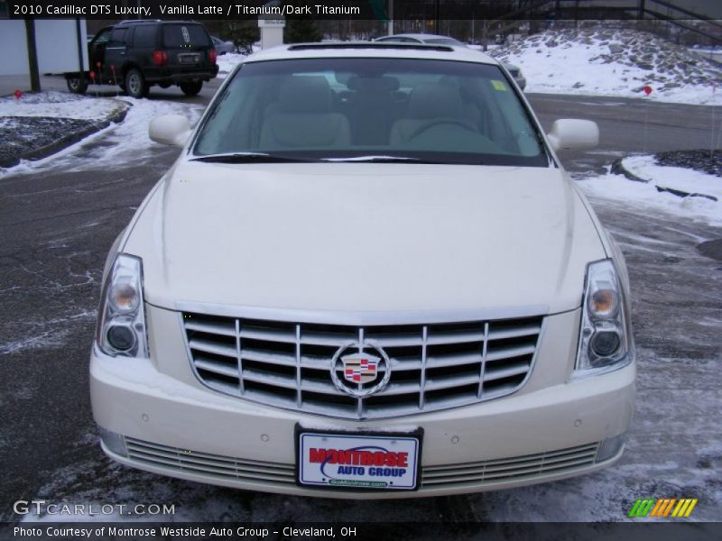 Vanilla Latte / Titanium/Dark Titanium 2010 Cadillac DTS Luxury