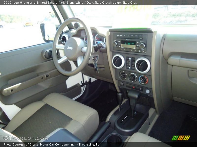 Stone White / Dark Slate Gray/Medium Slate Gray 2010 Jeep Wrangler Unlimited Sahara 4x4