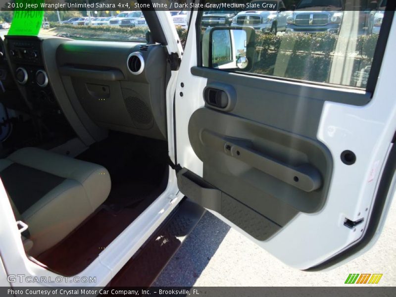 Stone White / Dark Slate Gray/Medium Slate Gray 2010 Jeep Wrangler Unlimited Sahara 4x4