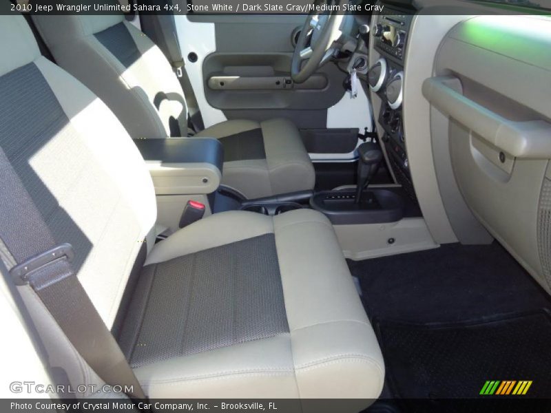 Stone White / Dark Slate Gray/Medium Slate Gray 2010 Jeep Wrangler Unlimited Sahara 4x4