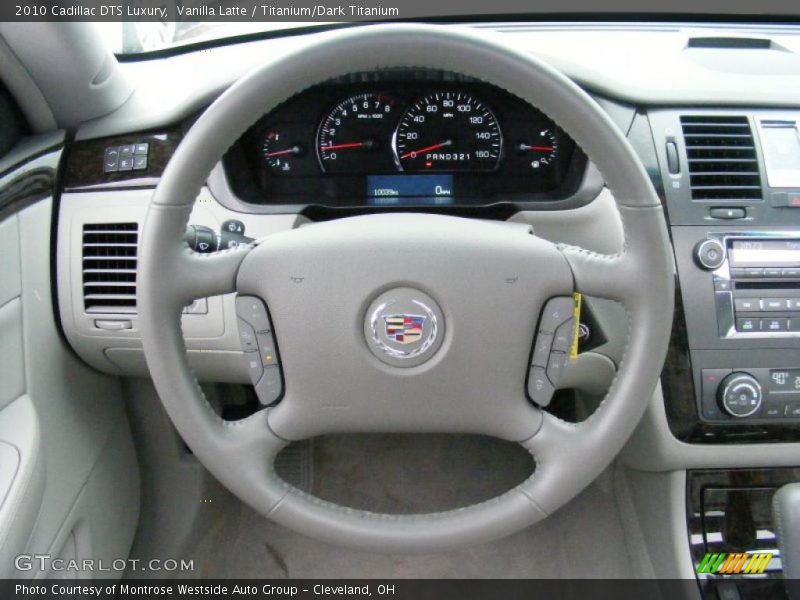 Vanilla Latte / Titanium/Dark Titanium 2010 Cadillac DTS Luxury