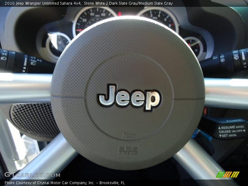 Stone White / Dark Slate Gray/Medium Slate Gray 2010 Jeep Wrangler Unlimited Sahara 4x4