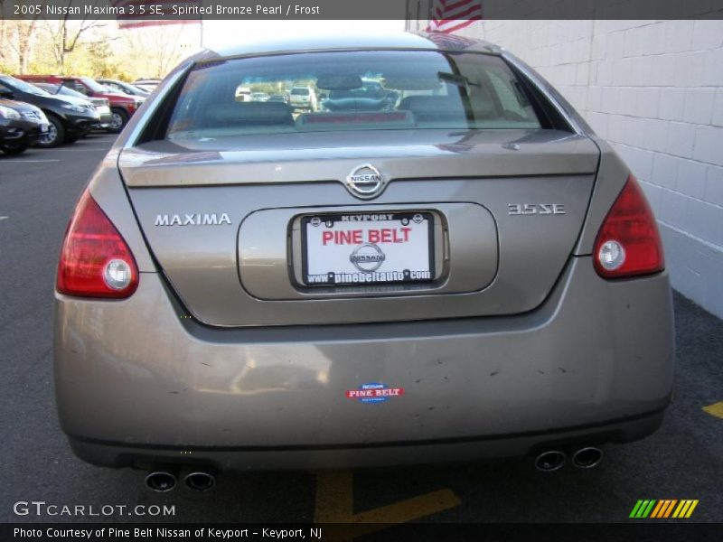 Spirited Bronze Pearl / Frost 2005 Nissan Maxima 3.5 SE