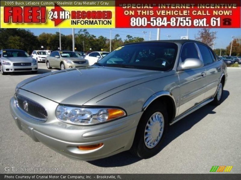 Steelmist Gray Metallic / Gray 2005 Buick LeSabre Custom