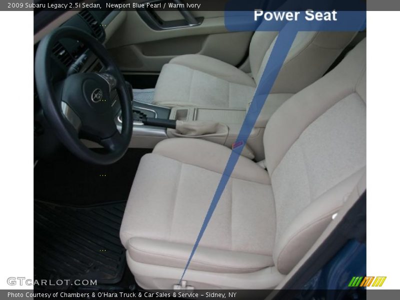 Newport Blue Pearl / Warm Ivory 2009 Subaru Legacy 2.5i Sedan