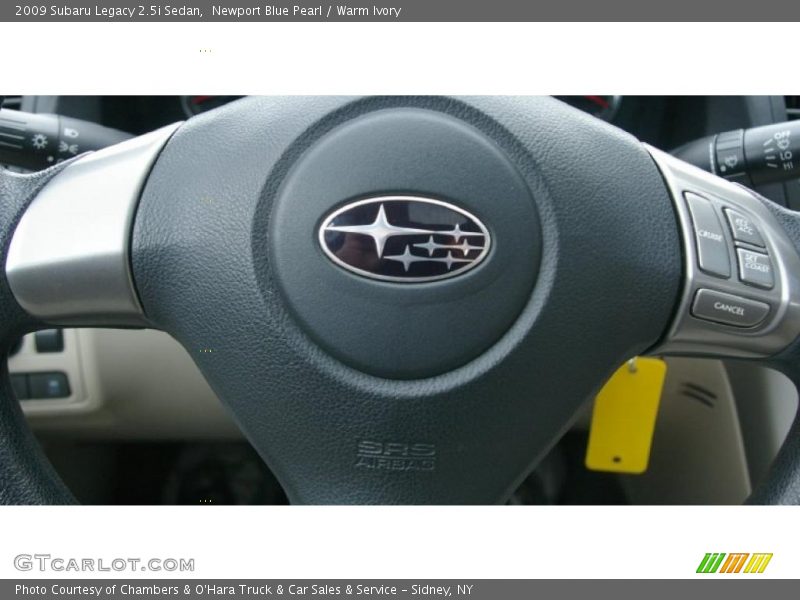 Newport Blue Pearl / Warm Ivory 2009 Subaru Legacy 2.5i Sedan