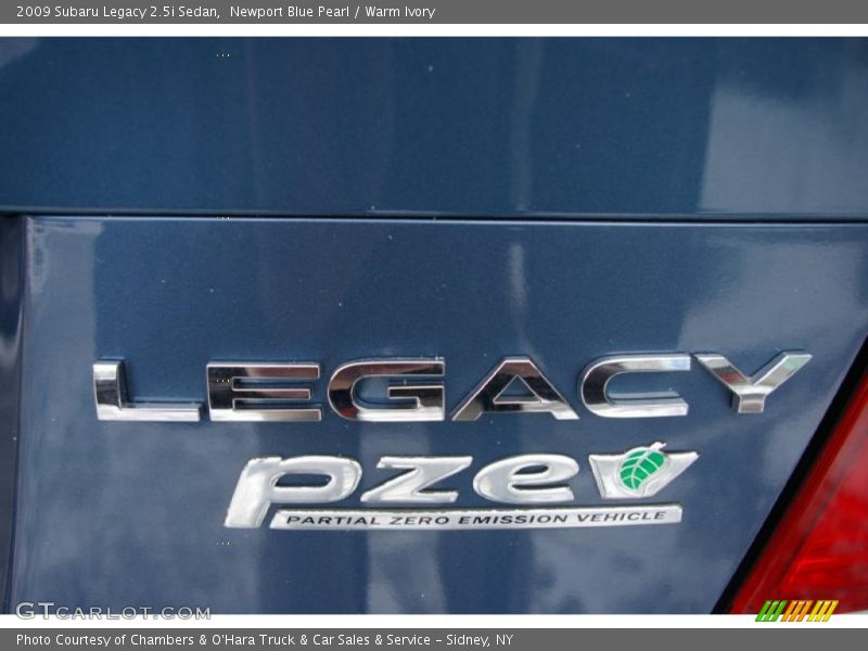 Newport Blue Pearl / Warm Ivory 2009 Subaru Legacy 2.5i Sedan
