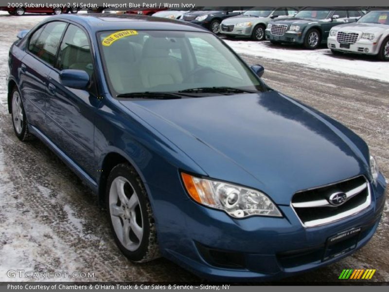 Newport Blue Pearl / Warm Ivory 2009 Subaru Legacy 2.5i Sedan