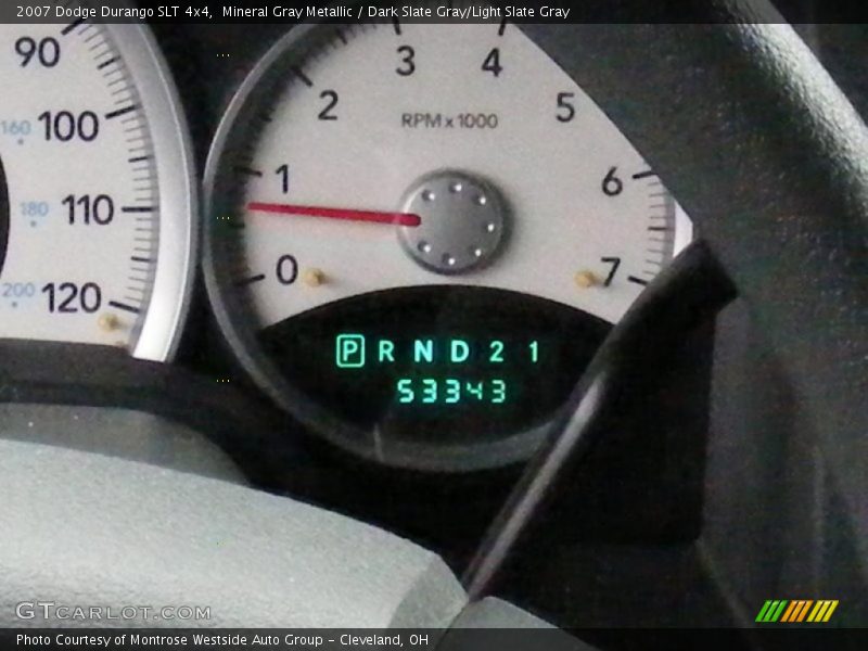 Mineral Gray Metallic / Dark Slate Gray/Light Slate Gray 2007 Dodge Durango SLT 4x4