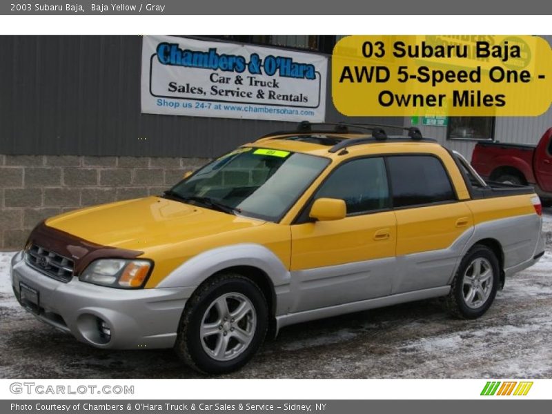 Baja Yellow / Gray 2003 Subaru Baja