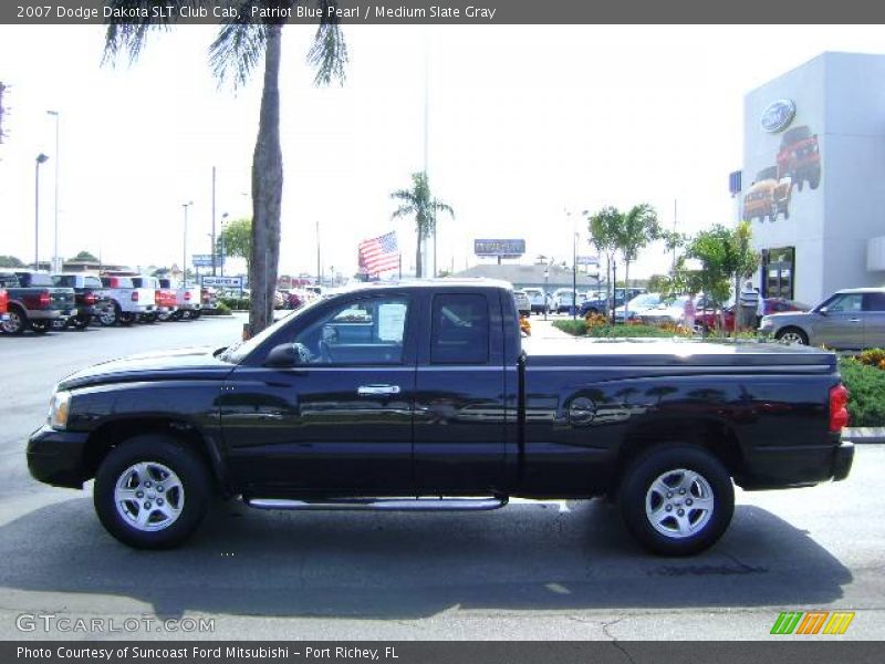 Patriot Blue Pearl / Medium Slate Gray 2007 Dodge Dakota SLT Club Cab