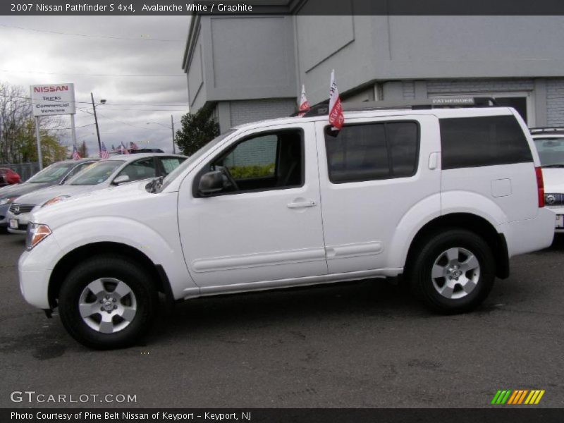 Avalanche White / Graphite 2007 Nissan Pathfinder S 4x4