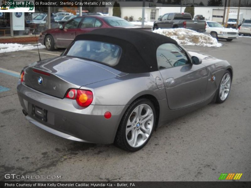 Sterling Gray Metallic / Black 2004 BMW Z4 3.0i Roadster