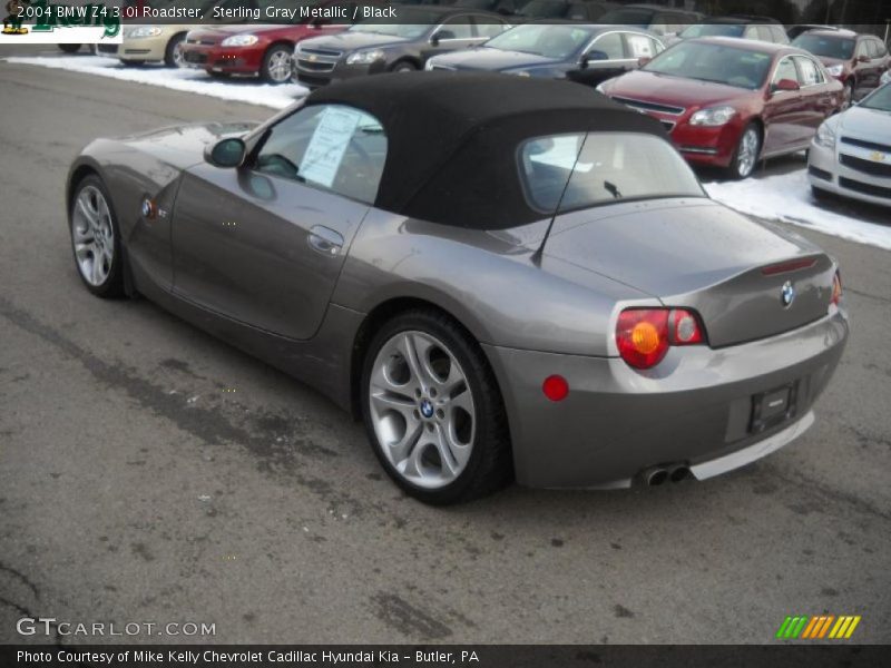 Sterling Gray Metallic / Black 2004 BMW Z4 3.0i Roadster