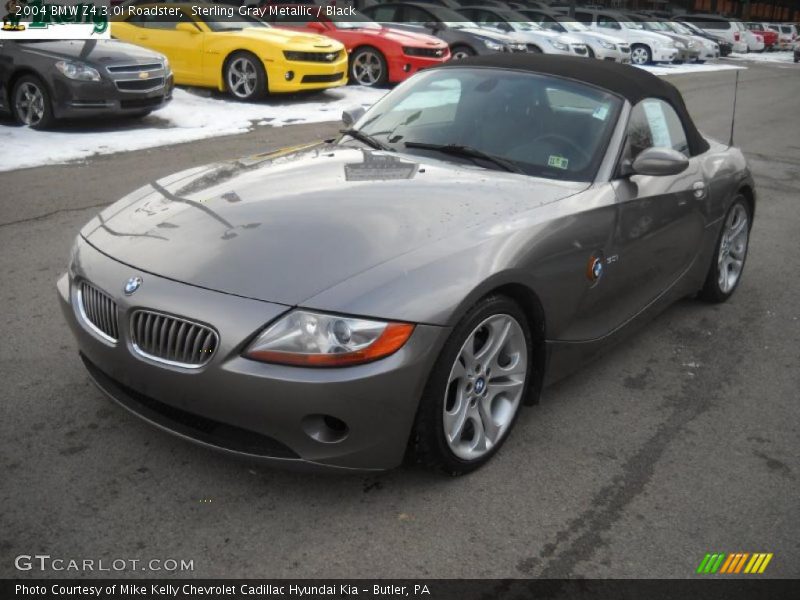Sterling Gray Metallic / Black 2004 BMW Z4 3.0i Roadster