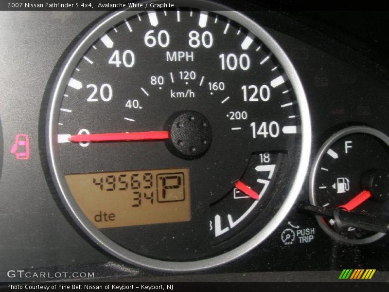 Avalanche White / Graphite 2007 Nissan Pathfinder S 4x4