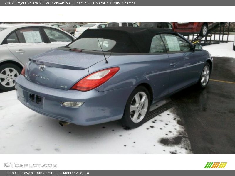 Cosmic Blue Metallic / Dark Charcoal 2007 Toyota Solara SLE V6 Convertible