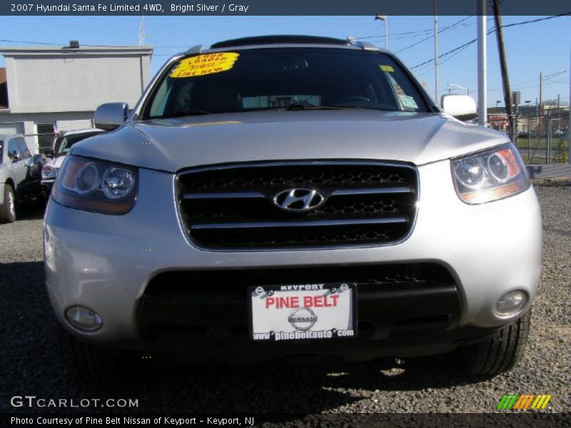 Bright Silver / Gray 2007 Hyundai Santa Fe Limited 4WD