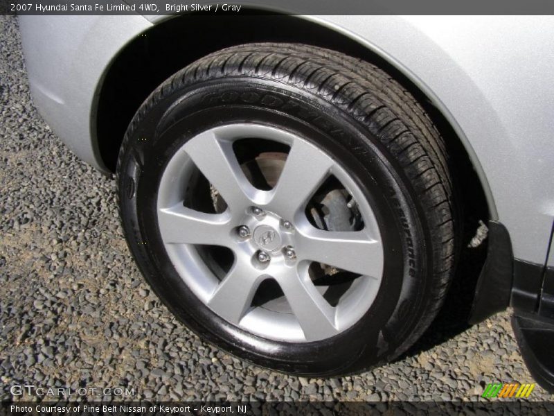 Bright Silver / Gray 2007 Hyundai Santa Fe Limited 4WD