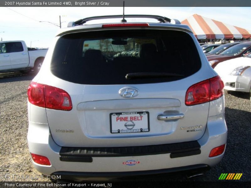 Bright Silver / Gray 2007 Hyundai Santa Fe Limited 4WD