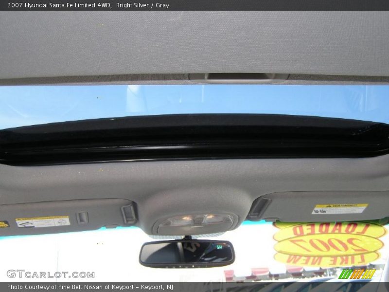 Bright Silver / Gray 2007 Hyundai Santa Fe Limited 4WD