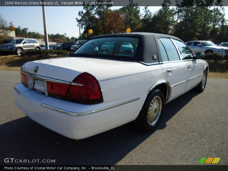 Vibrant White / Light Parchment 1999 Mercury Grand Marquis LS