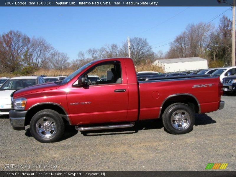 Inferno Red Crystal Pearl / Medium Slate Gray 2007 Dodge Ram 1500 SXT Regular Cab