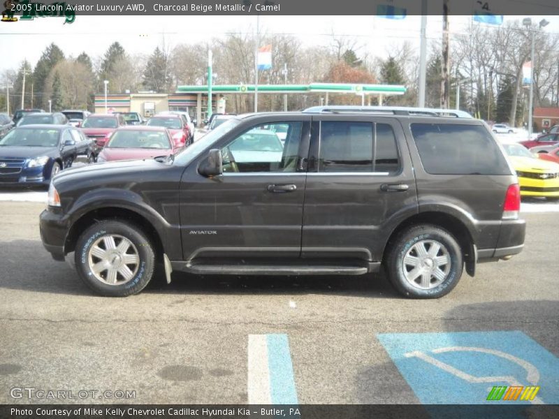 Charcoal Beige Metallic / Camel 2005 Lincoln Aviator Luxury AWD