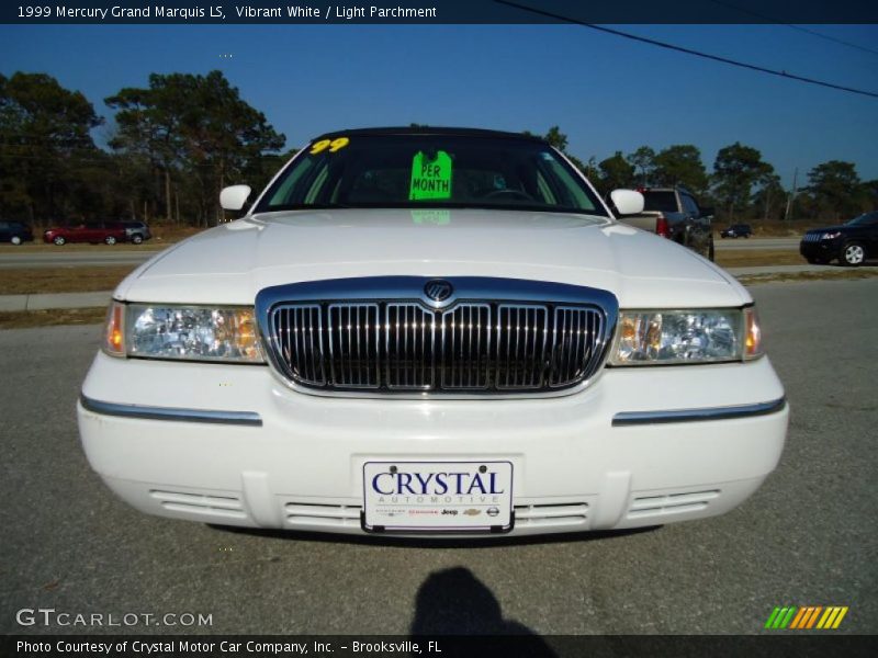 Vibrant White / Light Parchment 1999 Mercury Grand Marquis LS