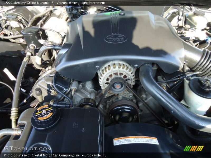 Vibrant White / Light Parchment 1999 Mercury Grand Marquis LS