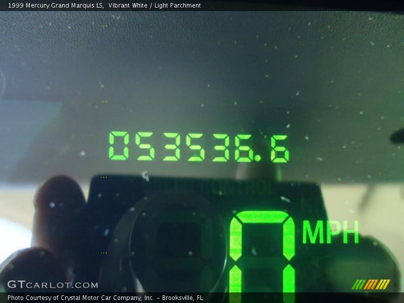 Vibrant White / Light Parchment 1999 Mercury Grand Marquis LS