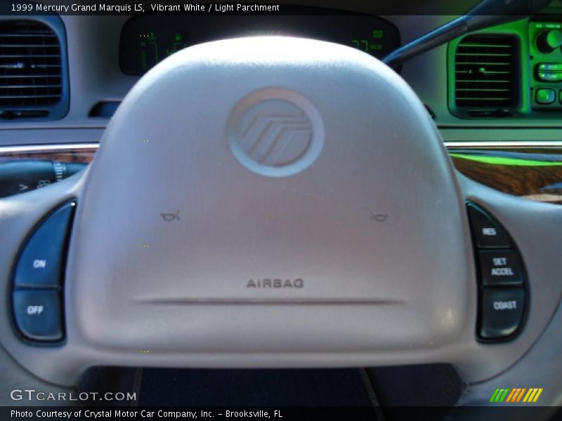 Vibrant White / Light Parchment 1999 Mercury Grand Marquis LS