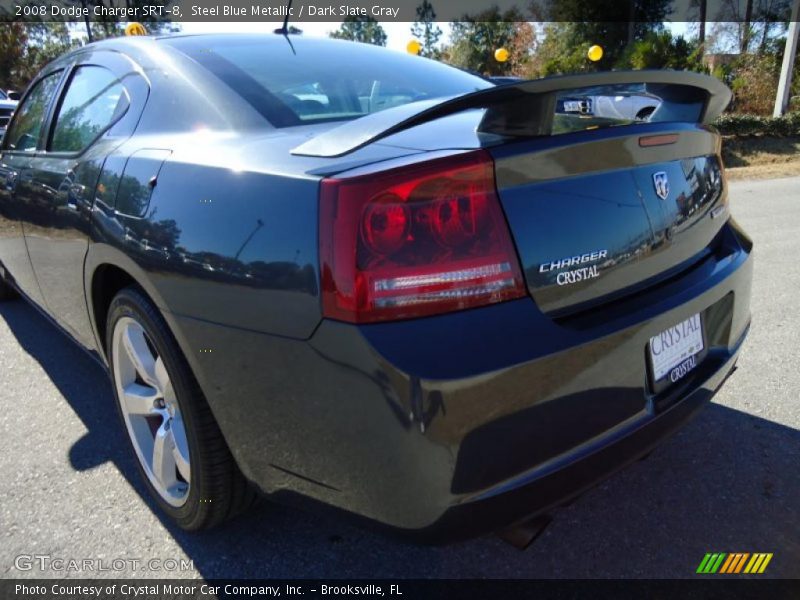 Steel Blue Metallic / Dark Slate Gray 2008 Dodge Charger SRT-8
