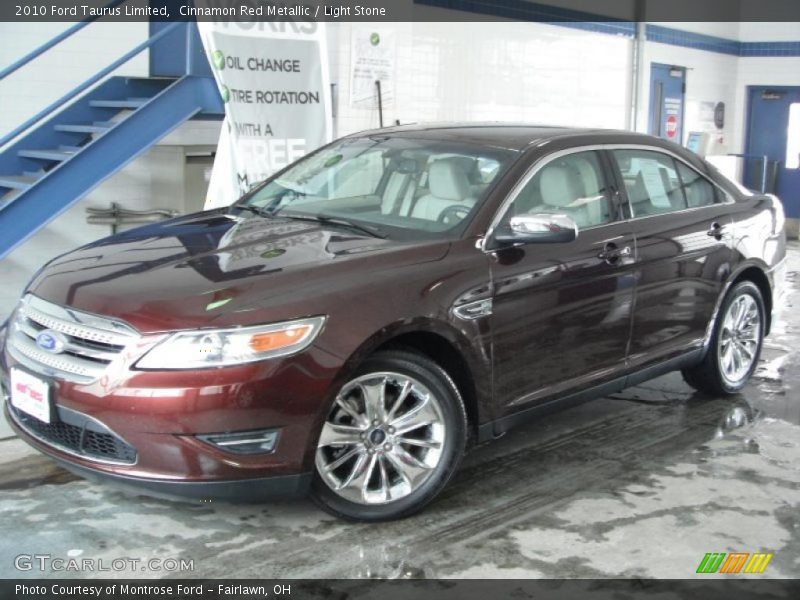 Cinnamon Red Metallic / Light Stone 2010 Ford Taurus Limited
