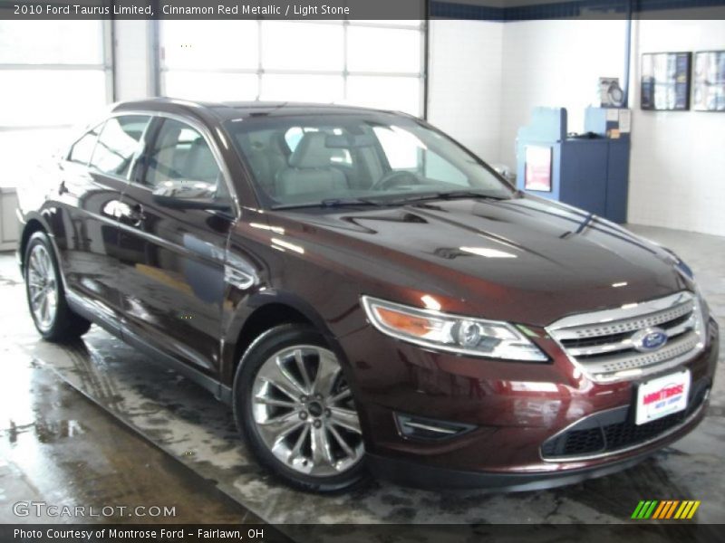 Cinnamon Red Metallic / Light Stone 2010 Ford Taurus Limited