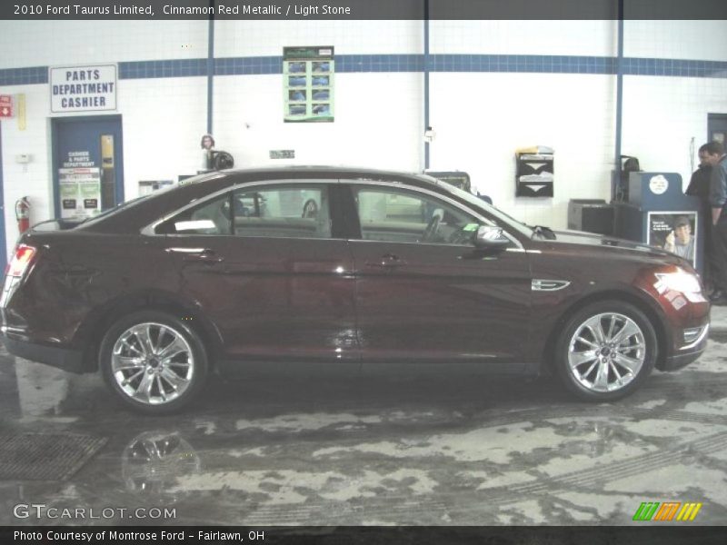 Cinnamon Red Metallic / Light Stone 2010 Ford Taurus Limited