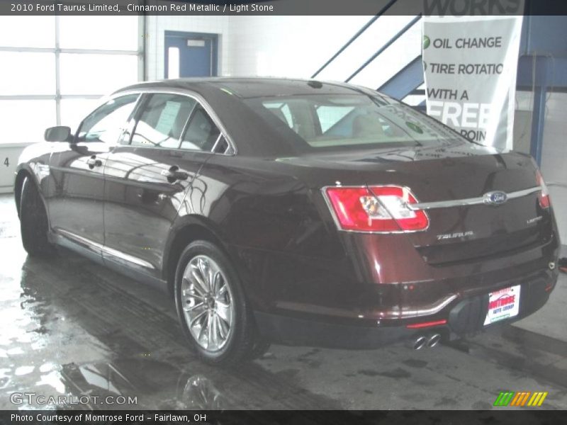 Cinnamon Red Metallic / Light Stone 2010 Ford Taurus Limited