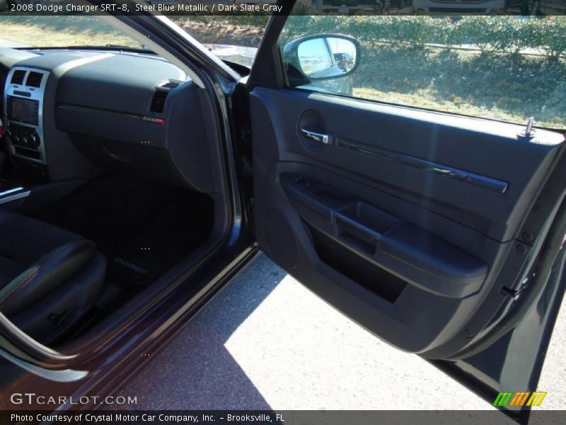 Steel Blue Metallic / Dark Slate Gray 2008 Dodge Charger SRT-8