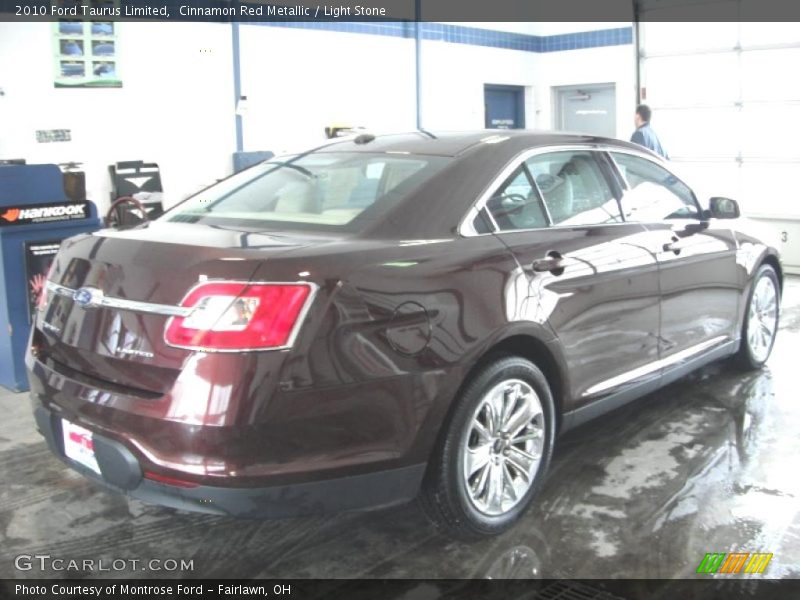 Cinnamon Red Metallic / Light Stone 2010 Ford Taurus Limited