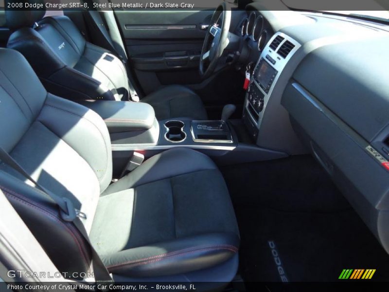 Steel Blue Metallic / Dark Slate Gray 2008 Dodge Charger SRT-8