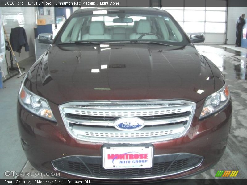 Cinnamon Red Metallic / Light Stone 2010 Ford Taurus Limited