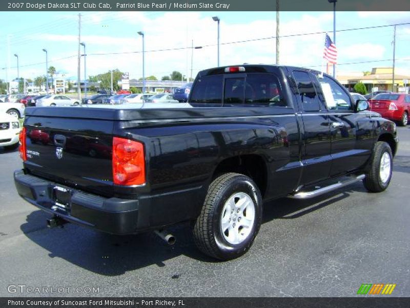 Patriot Blue Pearl / Medium Slate Gray 2007 Dodge Dakota SLT Club Cab