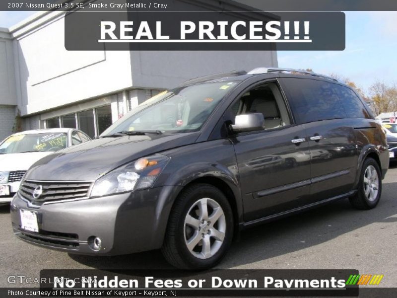 Smoke Gray Metallic / Gray 2007 Nissan Quest 3.5 SE