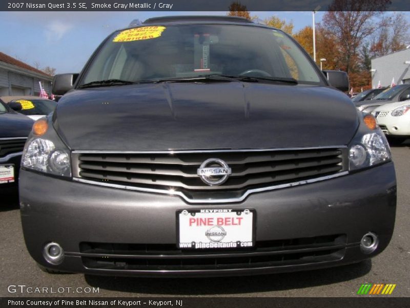 Smoke Gray Metallic / Gray 2007 Nissan Quest 3.5 SE