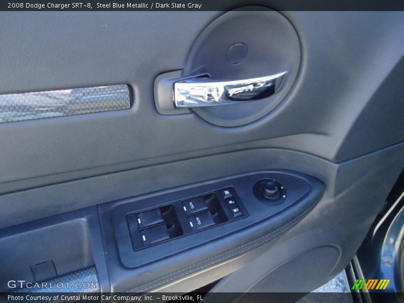 Steel Blue Metallic / Dark Slate Gray 2008 Dodge Charger SRT-8